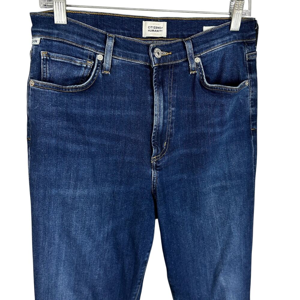 Anthropologie Citizens of Humanity Lilah Dark Wash Flare High Waisted Jeans 29 - Picture 5 of 10